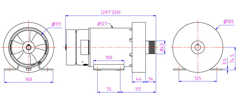 Custom OEM DC industrial motor can extra gears for dc motor, gearbox, encoder, belt pulley and flywheel.