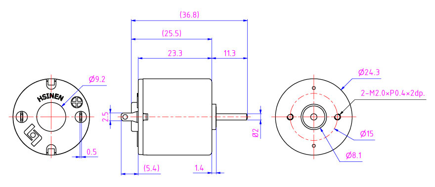 Ensemble d'engrenages de moteur DC de 25 mm facile à installer dans les jouets scientifiques, les outils de poignée par le fournisseur de moteurs à engrenages.