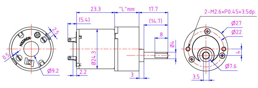 Micro-moteur 6V à grande vitesse pour distributeur de liquide, machine à monnaie, imprimante avec engrenages pour moteur à courant continu.