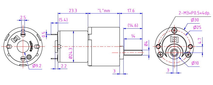 DC-Motor-Getriebeserie für Massagegeräte, automatische Jalousien, elektrisches Türschloss.