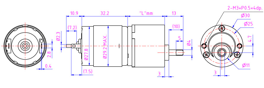 Đường kính tối đa 30mm với việc lắp đặt dễ dàng cho đồ chơi khoa học, dụng cụ mát-xa, máy rửa tay không tiếp xúc.