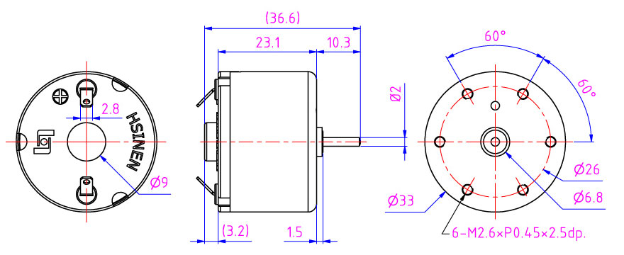 Mini DC gear reduction motor na ginagamit sa coin exchange machine, gaming machine at robot.