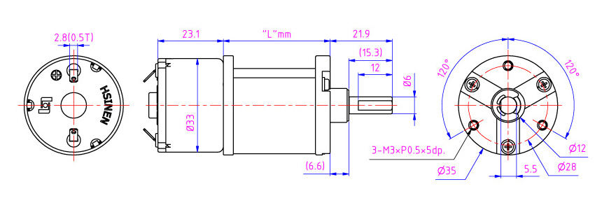 Custom planetary gear electric motors with high torque, high durability for cleaning robot.