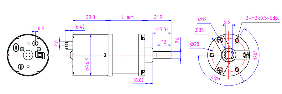 L'ensemble de réducteurs planétaires de 12V est souvent utilisé pour les aspirateurs, les robots militaires, les vannes automatiques et les amortisseurs.