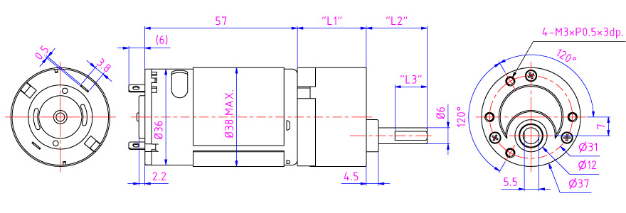 DC Spur Gear electric Motors at Micro gearbox set OEM para sa claw machine motor, Smart door lock, touchless sensor soap dispenser.