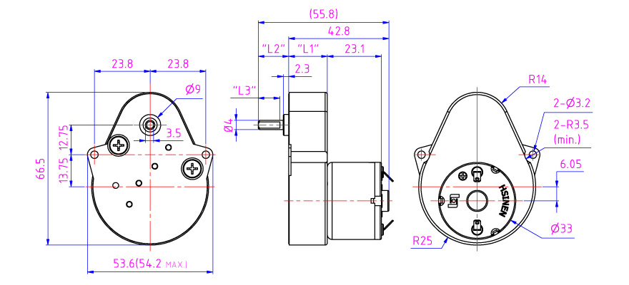 6V middle size spur gear reducer motor for game consoles, shredders by small size gear reducer manufacturer.