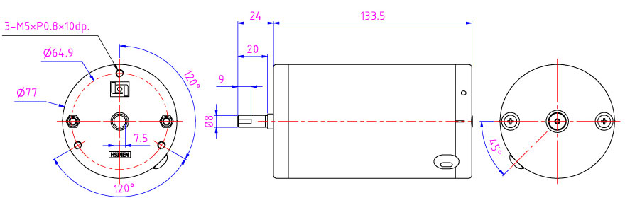 Motor de dispensador de líquidos de CC grande de 70-80 mm que se puede agregar motor de engranaje, codificador y OEM por el fabricante de motor de engranaje.